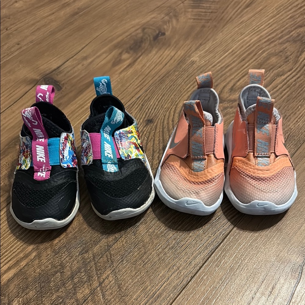2 Pairs of Nike Flex Runner Sneakers Slip-On Comfort